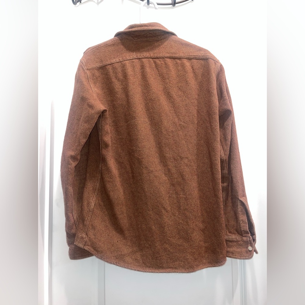 Gustin soft Brown button up flannel Shirt - Picture 2 of 3